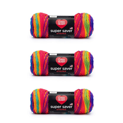Red Heart Super Saver Estambre Acrílico, Varios Colores - Multicolor - 236 yards