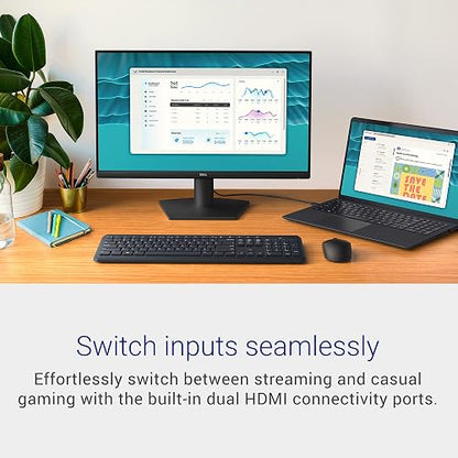 DELL 24 Display SE2426H 23.8" FHD (1920 x 1080) 144Hz 1ms, tecnología IPS (conmutación en Plano), AMD FreeSync, TÜV 3-Star 2X HDMI, inclinación