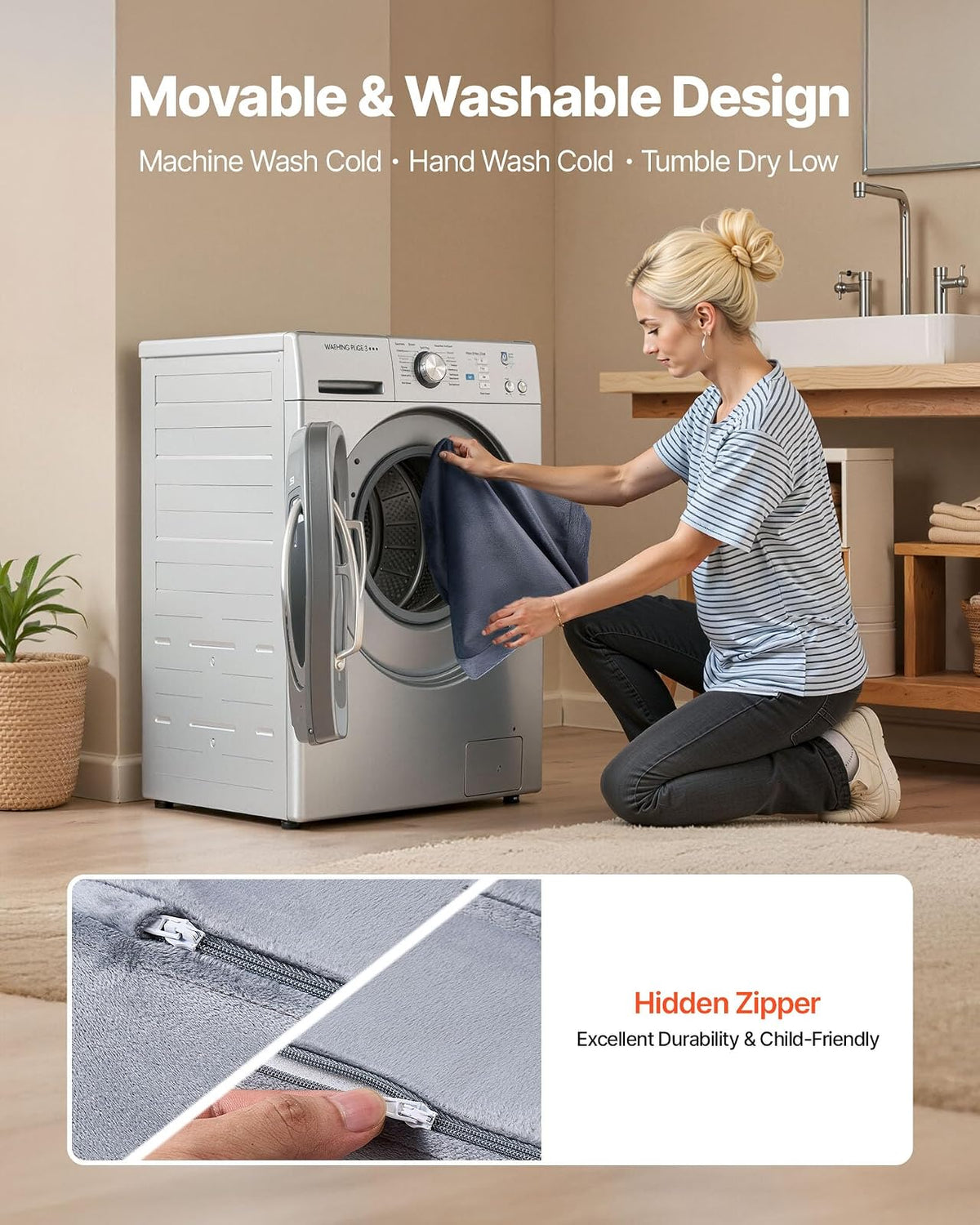 VEVOR Sofá Modular para Niños, Sofá Convertible Seccional de Esponja 28D y Pelo Corto con Reposabrazos, Combinación Creativa DIY para Sala de Juegos, Sala de Estar para Niños, 14 Piezas, Gris