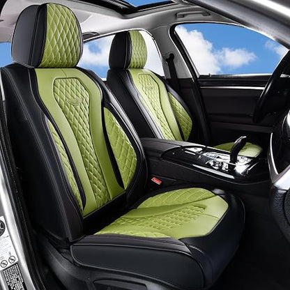 Coverado Seat Covers Juego Completo de Funda para Asiento de Automóvil Verde