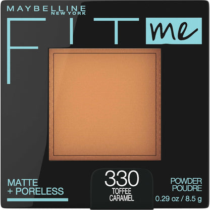 Maybelline Fit Me Matte + Poreless Maquillaje en Polvo - 8.2 g (Paquete de 1) - Toffee