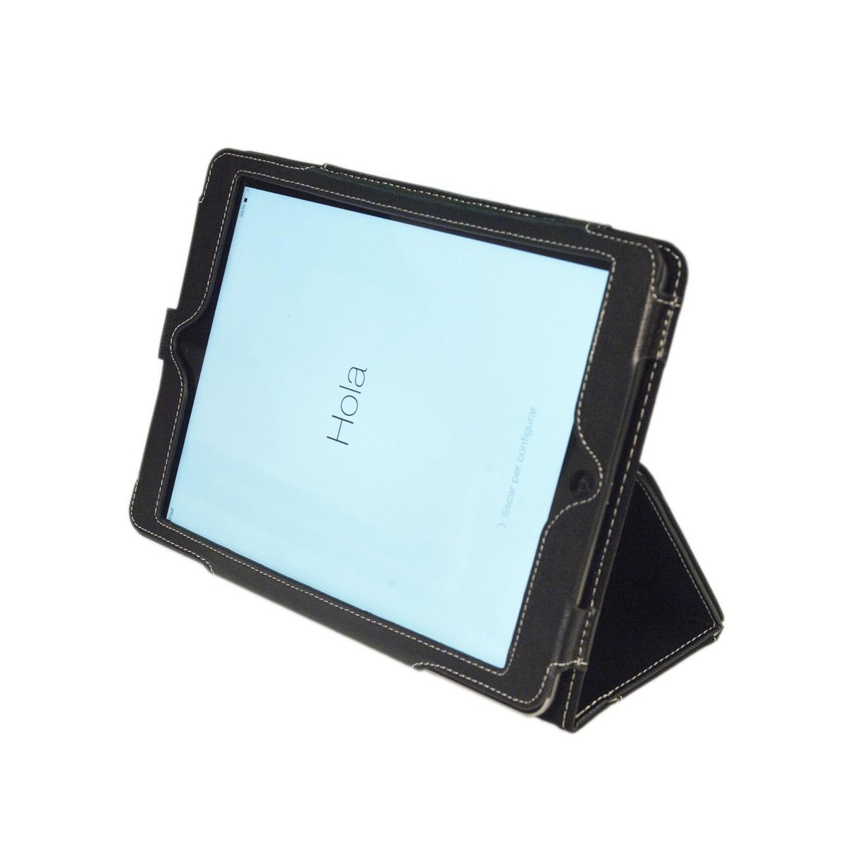 KYASI London All Business - Funda Tipo Libro con Ranuras para Tarjetas ejecutivas para Apple iPad 2, Negro ónice, iPad Air Executive