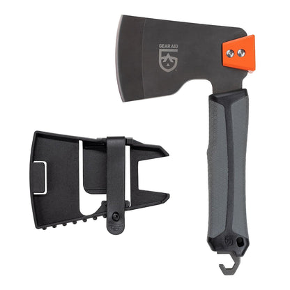 Gear Aid Balta - Hatchet: una Herramienta versátil para Incendios y campamentos con Cubierta de Seguridad, Martillo, Cortador de leña y Extractor de estaca para Tienda