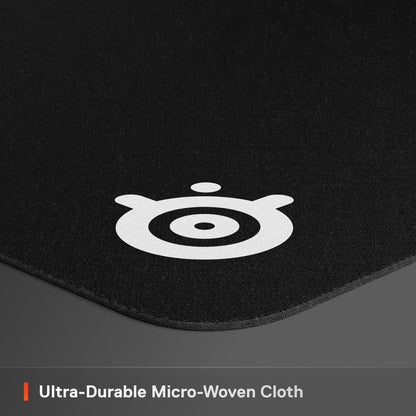 SteelSeries QcK Alfombrilla de ratón para Videojuegos - Tejido XXL - Seguimiento y Estabilidad de Primera Clase - Alfombrilla de ratón para Deportes electrónicos - Parte Inferior Antideslizante -