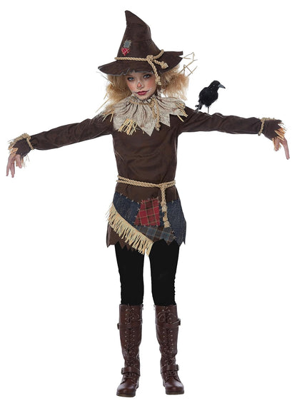 Creepy Scarecrow Costume for Girls Medium