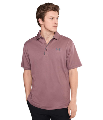 Under Armour Tech Polo de Golf para Hombre - Café - M