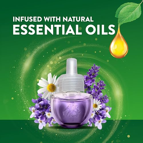 Air Wick Repuestos para Aromatizante de Ambiente Eléctrico, Aroma Lavanda y Manzanilla, Paquete de 5 repuestos de 20 ml c/u