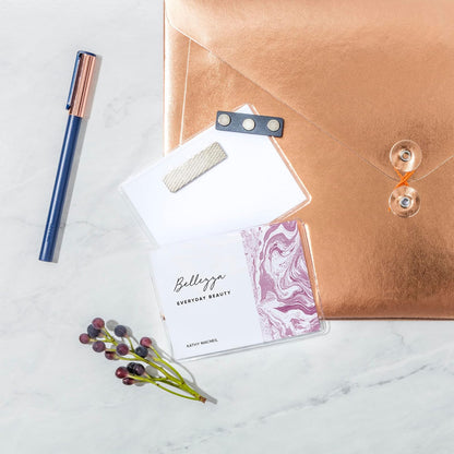 Avery - Insignias de nombre personalizables, estilo imán, 3 x 4 pulgadas, soportes para etiquetas de nombre transparente, inserciones imprimibles láser blanco/inyección de tinta, 48 en total (8781)