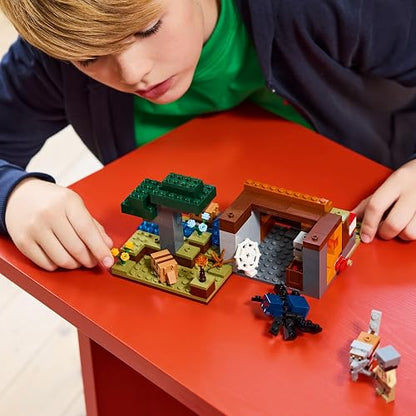 LEGO® Minecraft® La Expedición a la Mina del Armadillo Figura de Juguete basada en el Videojuego, Set de construcción con Personajes, Regalo para niños y niñas Desde 8 años 21269