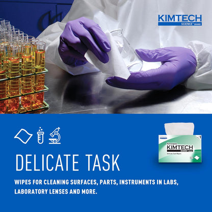 Kimwipes Delicate Task Kimtech Science Wipers (34155), White, 1-PLY, 60 Pop-Up Boxes/Case, 280 Sheets/Box, 16,800 Sheets/Case
