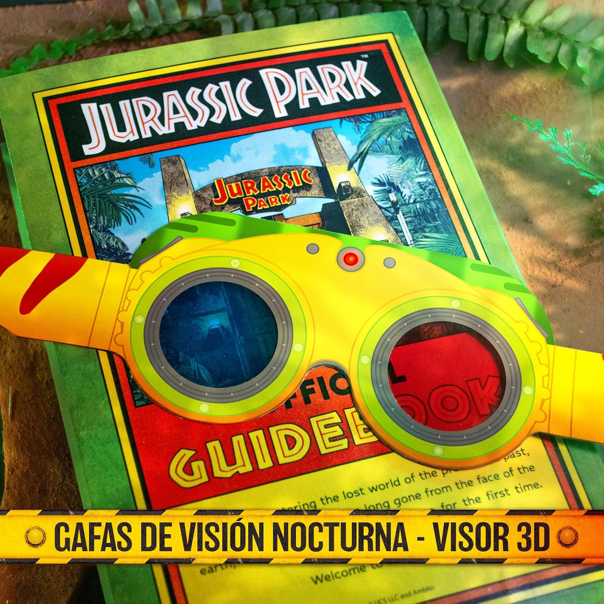 Doctor Collector: Jurassic Park – Kit de Recuerdos Perdidos – Juego de 21 Piezas, Caja de Lata Coleccionable, Accesorios de películas, Fotos, mapas y Recuerdos con Licencia