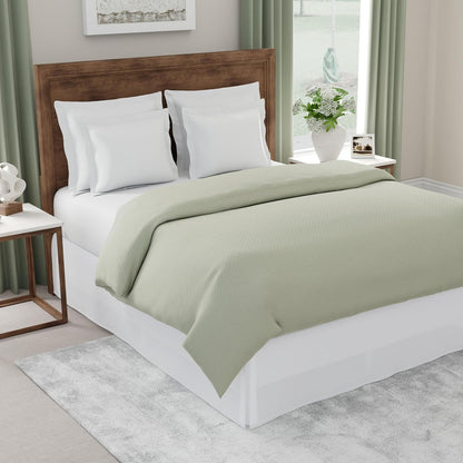 Today’s Home Contemporary Tailored Bed Skirt, Microfiber, 14" Drop Length, Queen, White