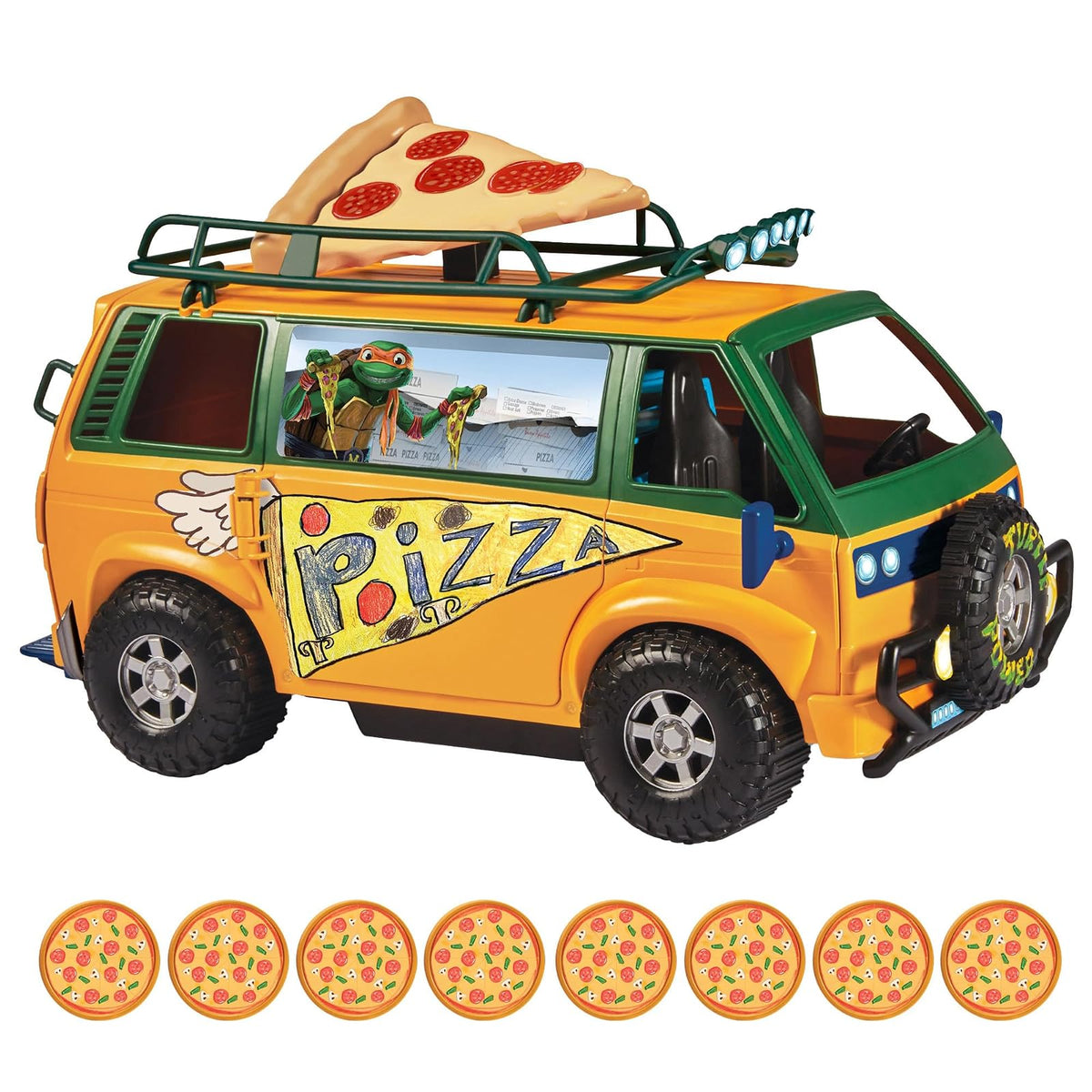 Teenage Mutant Ninja Turtles TMNT - Furgoneta de Fuego para Pizza