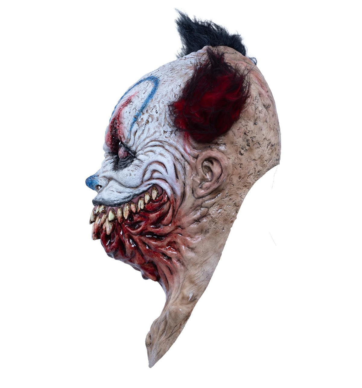 Que Clown, Máscara de Payaso Poseído, Máscaras de Jester Malvado Asesino Ideal para Halloween y Fiestas de Disfraces