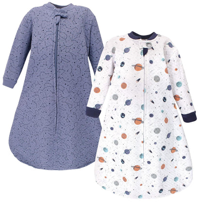 Hudson Baby Saco de Dormir Acolchado de Manga Larga, Unisex - 18 - 24 meses - Espacio