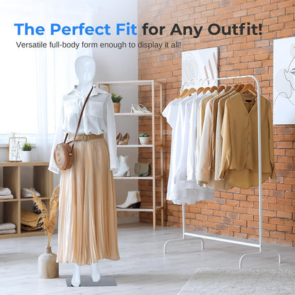 SERENE-LIFE Traje Torso Femenino de 68.9 Pulgadas Maniquí Desmontable, Soporte para Cuerpo, Estándar