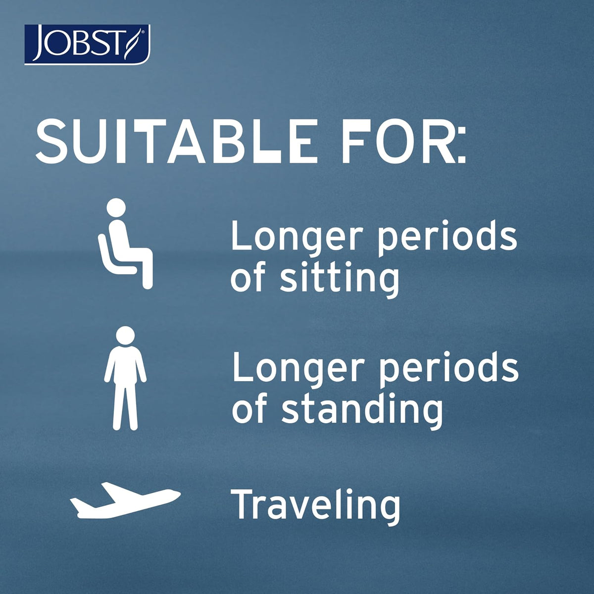 Jobst Activa Calcetines de Compresión Opacos 15-20 mmHg hasta la Rodilla Puntera Cerrada Bronce Solar Talla L