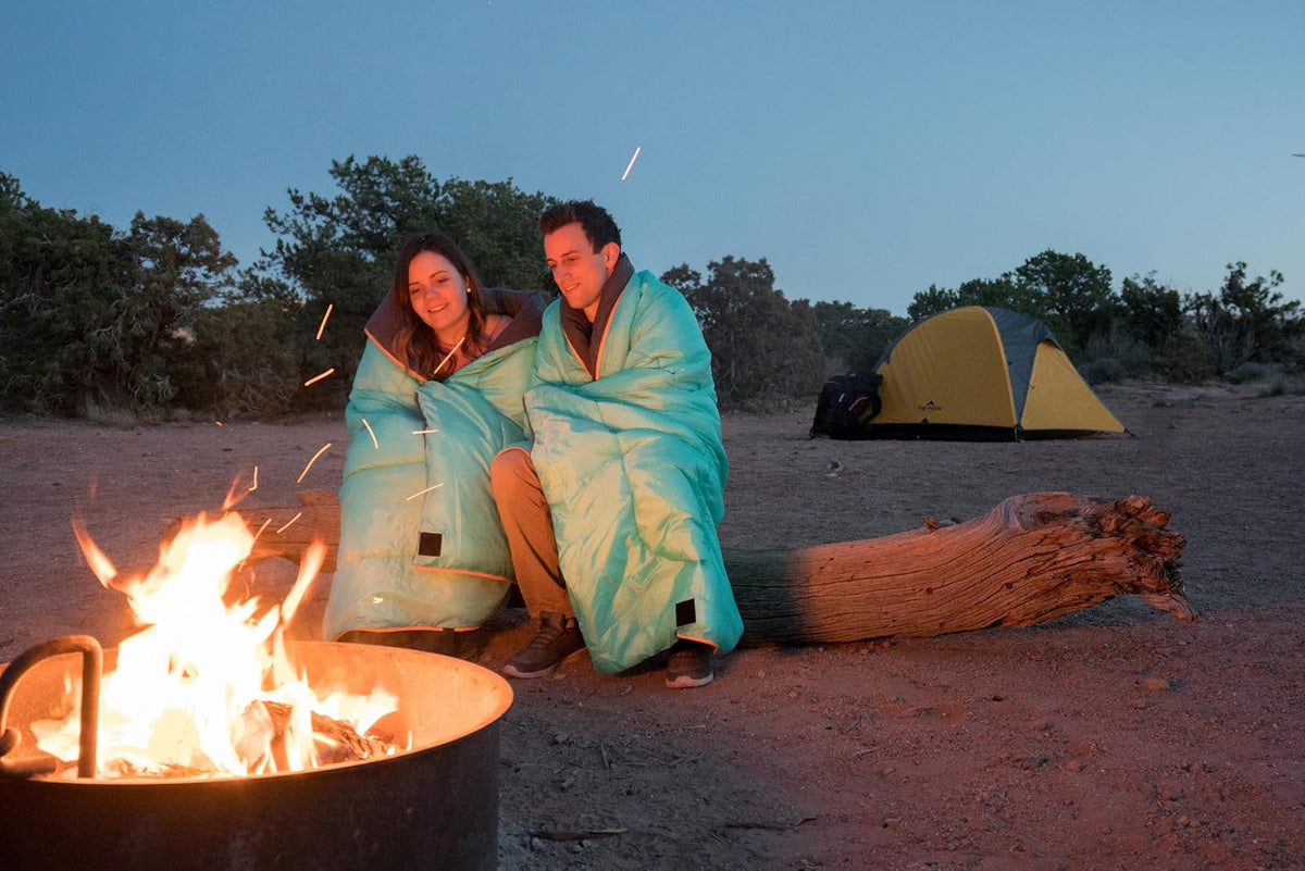 Teton Sports Cascade Double Sleeping Bag; Lightweight, Warm and Comfortable for Family Camping