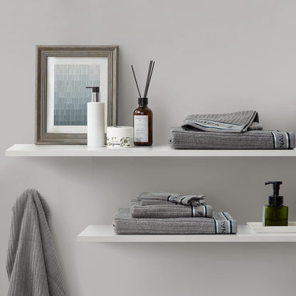 Nautica - Juego de Toallas de baño 100% algodón, Suave y Absorbente, Juego | 100% algodón, suave y absorbente, de secado rápido, lavable a máquina, fácil cuidado, comodidad durante todo el año