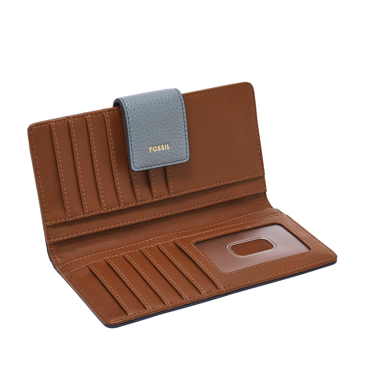 Fossil Logan - portafolios de piel para mujer con bloqueo RFID