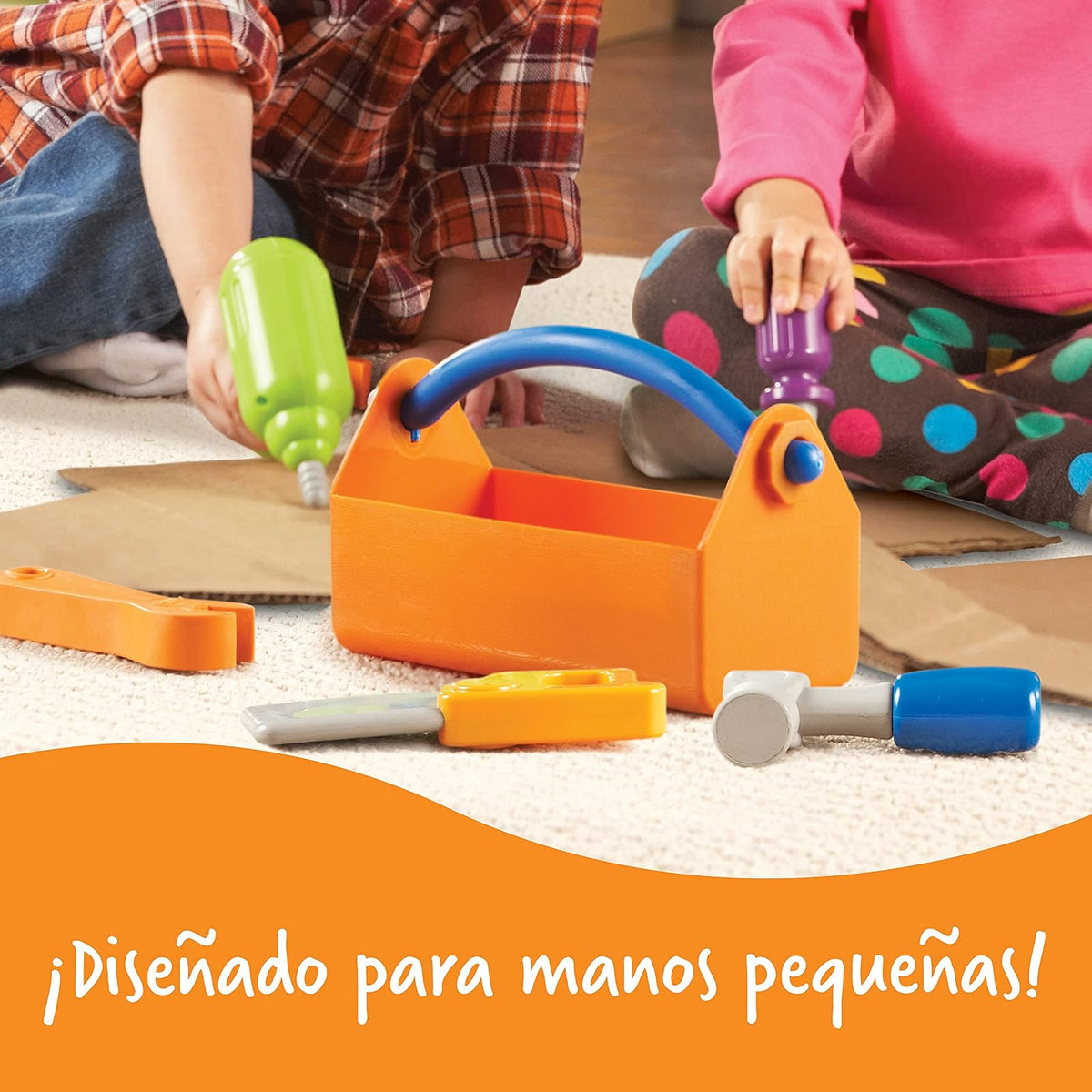 Learning Resources New Sprouts Fix It, Set de Herramientas para Niños, Juguetes de Motricidad Fina, Juguetes de Construccion, Juegos de Roles y Simulacion, 6 Piezas, Mayores de 2 años