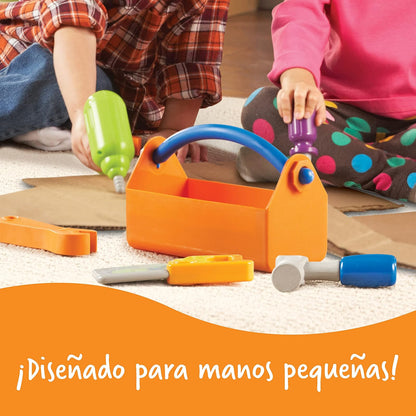 Learning Resources New Sprouts Fix It, Set de Herramientas para Niños, Juguetes de Motricidad Fina, Juguetes de Construccion, Juegos de Roles y Simulacion, 6 Piezas, Mayores de 2 años