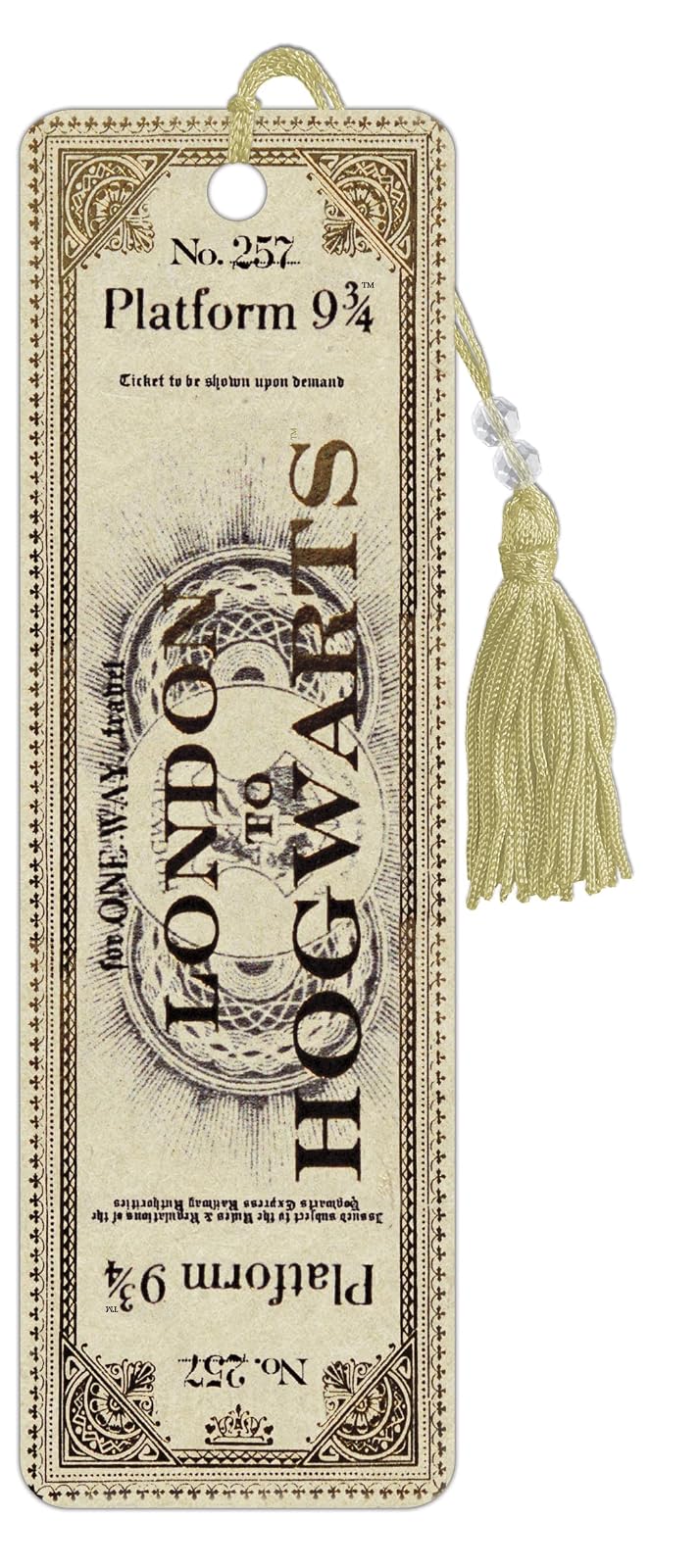 Trends International Hogwarts Marcadores Boletos | 7.25 x 2.25 x 0.0394, multimedia, personajes, borla con abalorio