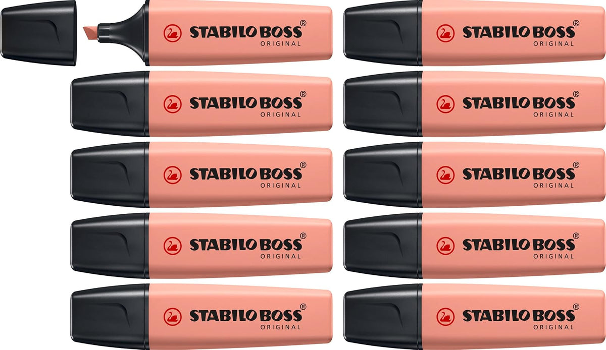 STABILO BOSS Original Marcatextos, Paquete de 10 - Sienna