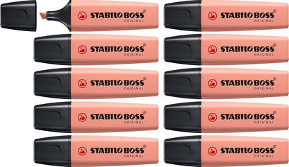 STABILO BOSS Original Marcatextos, Paquete de 10 - Sienna
