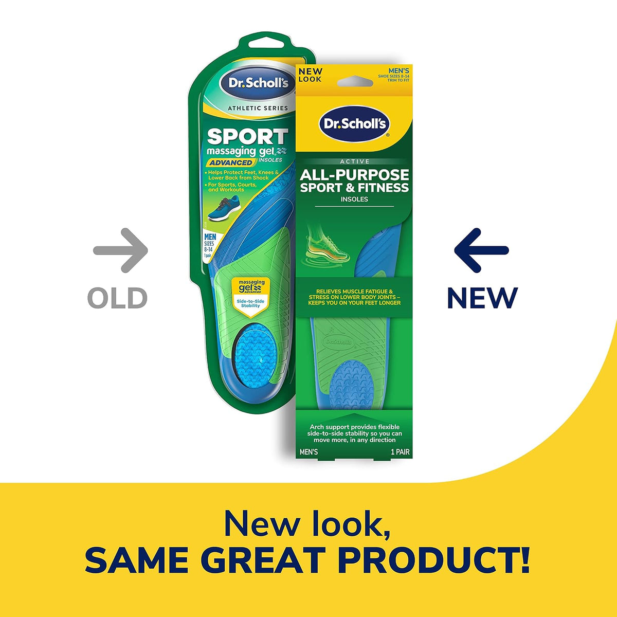 Dr. Scholl's Athletic Series Plantillas deportivas, Hombres, NA, Men