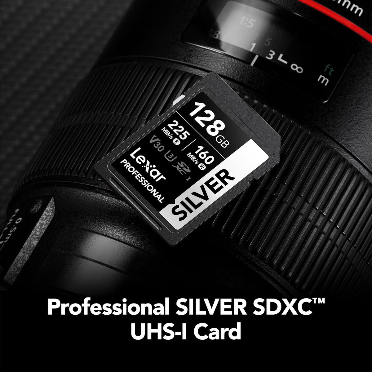 Lexar - Tarjeta SD Profesional de 128 GB, UHS-I, C10, U3, V30, 4K, Tarjeta de Memoria SDXC de hasta 205/140 MB/s, para fotógrafo Profesional, videógrafo, Entusiasta (LSDSILV128G-BNNNU)