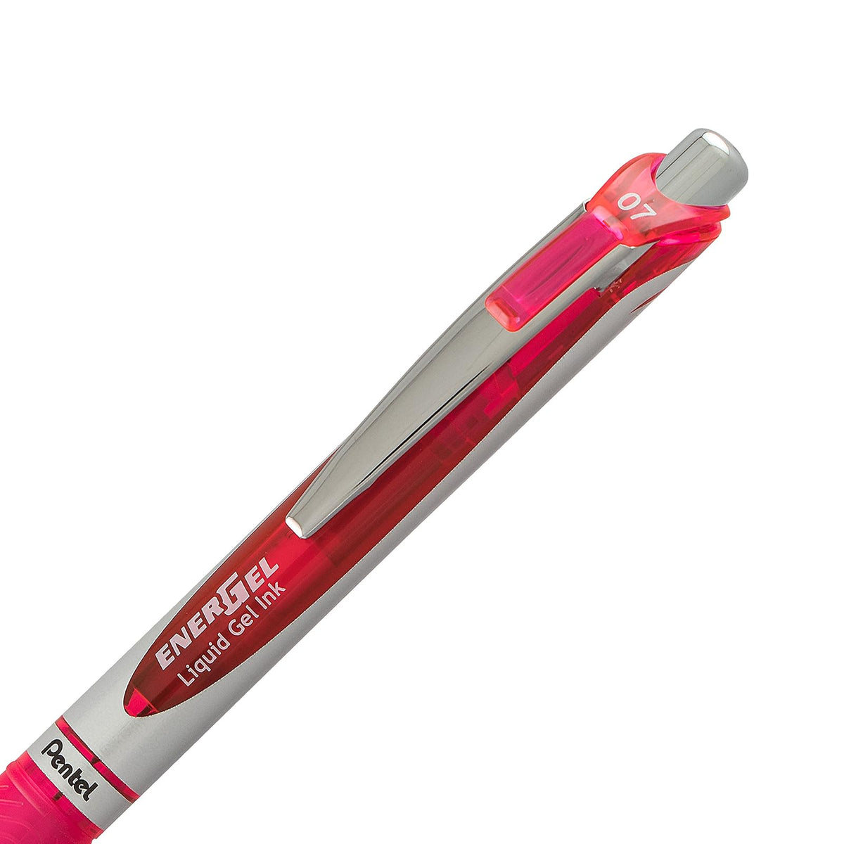 Pentel EnerGel Deluxe RTX Bolígrafo de gel líquido retráctil, línea media, punta de metal, tinta surtida, paquete de 3 (BL77BP3M2)