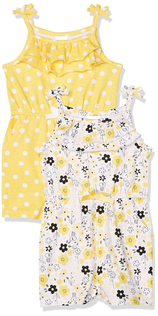 Gerber Sin Manga Estampado Mameluco Bebé-Niñas