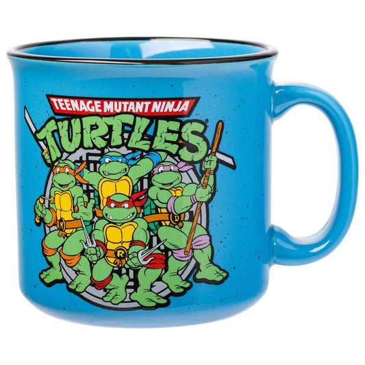 Silver Buffalo Teenage Mutant Ninja Turtles TMNT Turtle Power - Taza de cerámica para caravana, 20 onzas