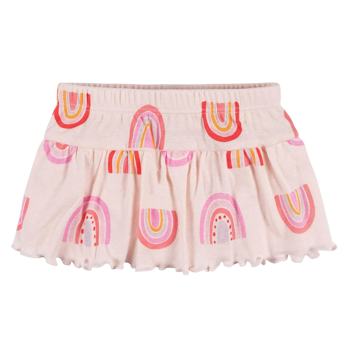 Gerber Estampado Set 4 Piezas: 2 Playeras, Falda y Legging para Bebé-Niñas