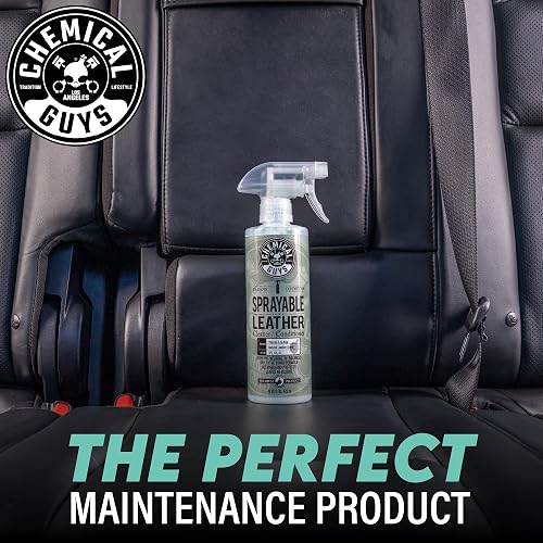 Chemical Guys Limpiador y Acondicionador de Cuero Todo en Uno en Spray SPI_103_16SW, 473 ml, Aroma a Cuero