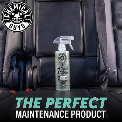 Chemical Guys Limpiador y Acondicionador de Cuero Todo en Uno en Spray SPI_103_16SW, 473 ml, Aroma a Cuero