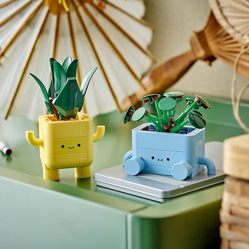 LEGO Plantas Felices - Juguetes de Construcción para Niñas y Niños, Años 9+ - Decoración para Escritorio, Recamara - 10349
