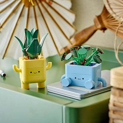 LEGO Plantas Felices - Juguetes de Construcción para Niñas y Niños, Años 9+ - Decoración para Escritorio, Recamara - 10349