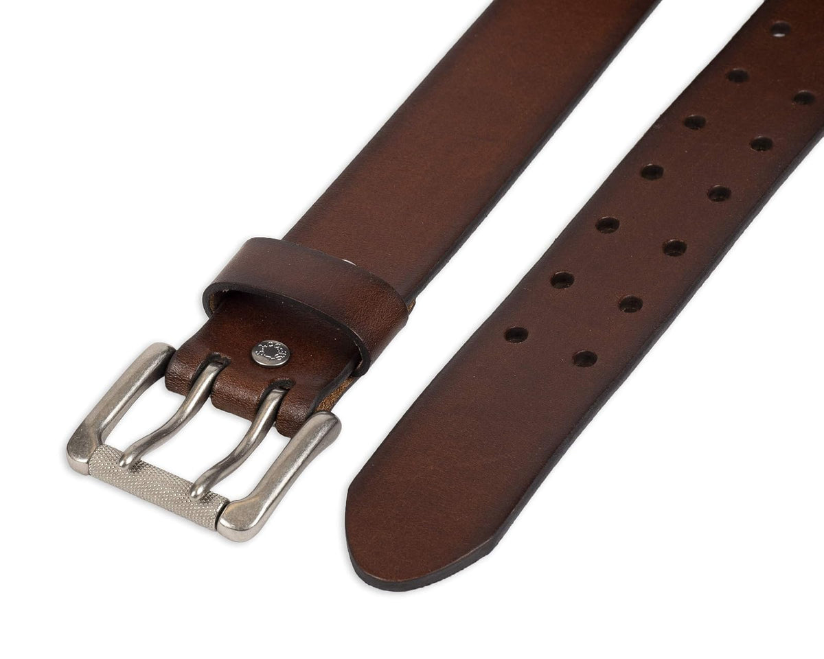 Levi's Men's 1 1/2 in.Bridle Double Prong Buckle Belt,Brown,32
