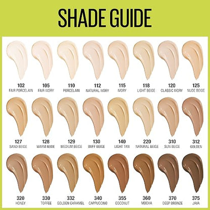 Maybelline Base de Maquillaje Superstay, Full Coverage, 312 Golden Dore, 30 ml