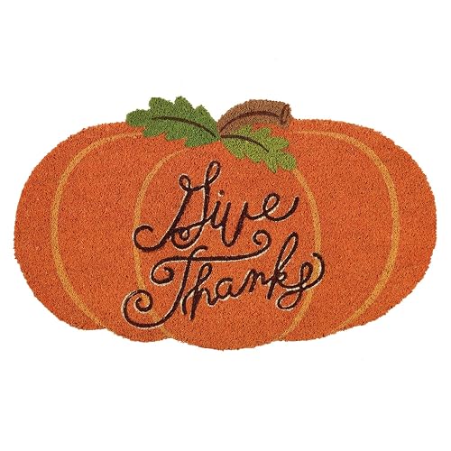 DII DR Give Thanks Pumpkin Doormat 18x30",
