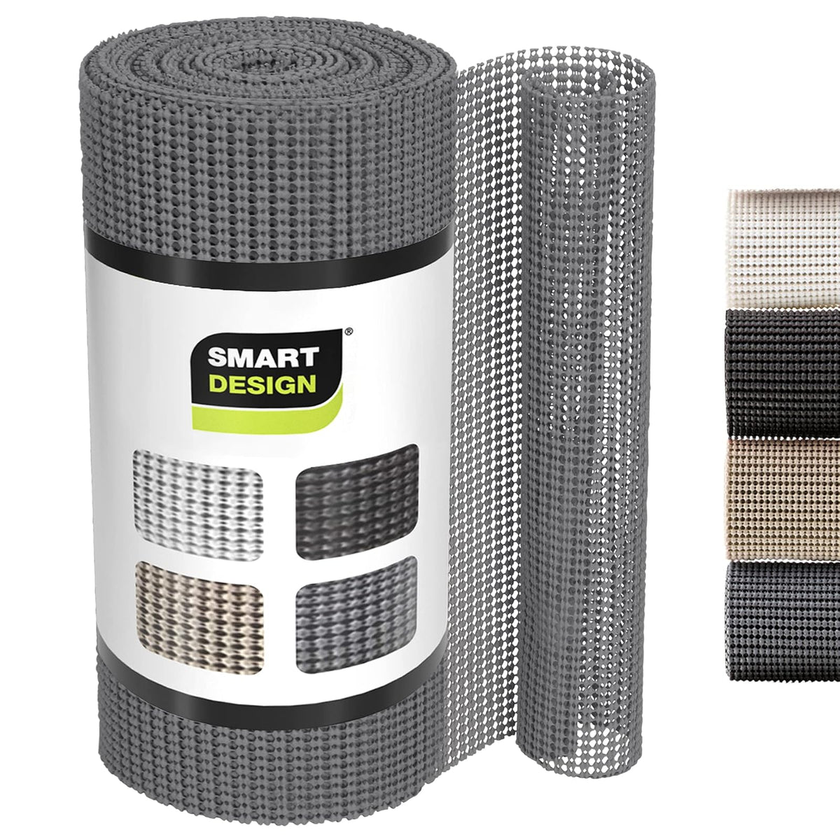Smart Design Forro de Estante de Agarre clásico, 12 Pulgadas x 20 pies, no Adhesivo, Parte Inferior de Agarre Fuerte, cajón de Cocina fácil de Limpiar, Armario, Cubierta Protectora de aparador