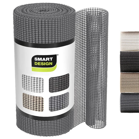 Smart Design Forro de Estante de Agarre clásico, 12 Pulgadas x 20 pies, no Adhesivo, Parte Inferior de Agarre Fuerte, cajón de Cocina fácil de Limpiar, Armario, Cubierta Protectora de aparador