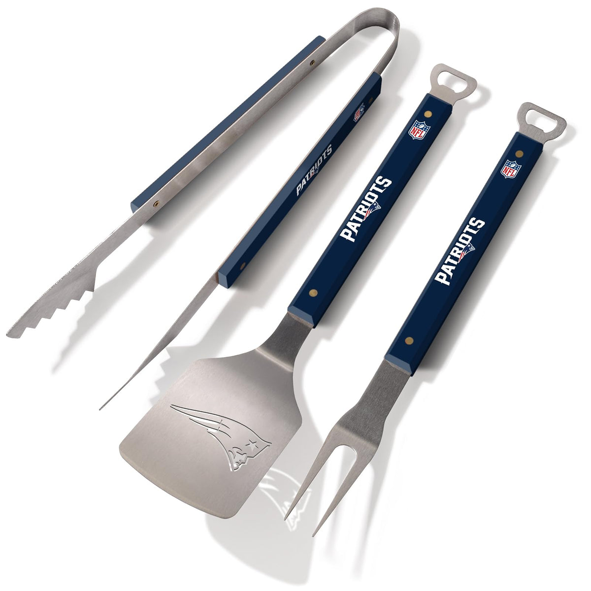 YouTheFan NFL Spirit Series Set de Herramientas para Asar, 3 Piezas - NFL Spirit Series - Juego de barbacoa (3 piezas)