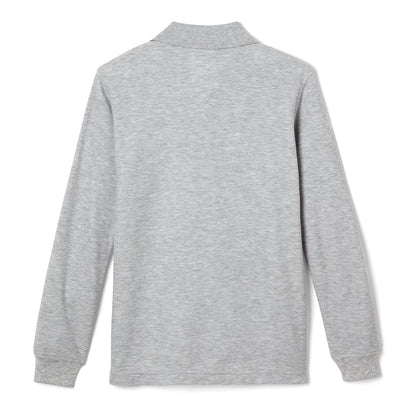 French Toast Long Sleeve Pique Polo Shirt (Standard & Husky) Camisa de Polo para Niños