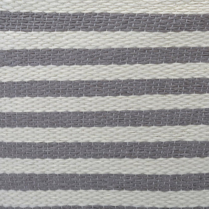 DII, Woven Paper Storage Bin, Collapsible, 17x12x12", Pinstripe Gray