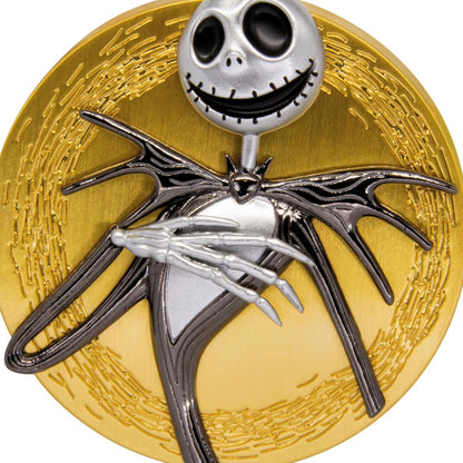 Hallmark Disney Tim Burton's The Nightmare Before Christmas Jack Skellington on Moon Ornamento de Navidad, Metal, Regalos para fanáticos de Disney