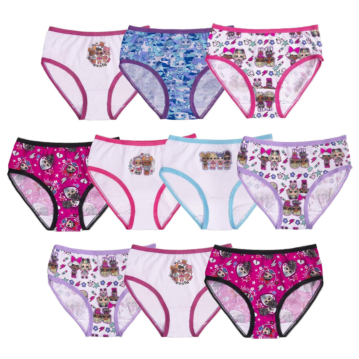L.O.L. Surprise! Paquete de 7 pantaletas LOL Surprise Ropa interiorNiñas