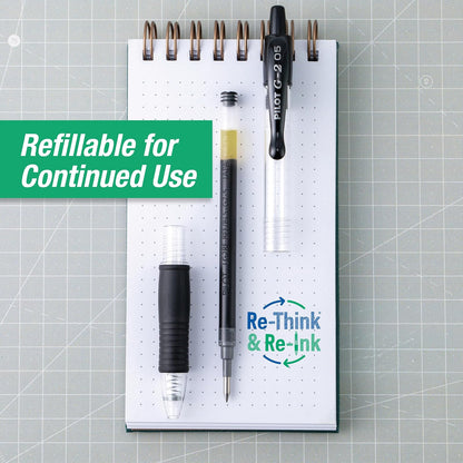 Pilot, G2 Premium - Bolígrafos de gel de punta extrafina de 0,5 mm, paquete de 14, color negro
